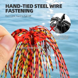 Señuelo de pesca Chatterbait Blade de 7g, 9g, 11g, 13g, 18g, 21g, 6 colores, señuelo Chatterbait Skirt, Swimbait que no se atasca - Product Image 4