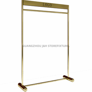 Chuyên Nghiệp Cửa Sổ Hiển Thị Trẻ Em Quần Áo Móc Áo Titan Vàng Bán Lẻ Hiển Thị Giá Biểu Tượng Tùy Chỉnh Hiển Thị Đứng Cho Trang Trí Nội Thất - Product Image 5