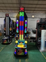 LEON Machine de boxe personnalisée en acier inoxydable, équipement de divertissement sportif d'arcade, connectivité WIFI/4G, Hammer VS, 1 an de garantie en anglais