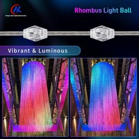 Guirlande lumineuse LED 3D Lumineuse RGB Pleine Couleur Éclairage à 360 Degrés pour Parc à Thème, Bar et Décoration Paysagère