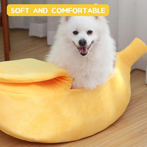 Cama para Perros y Gatos Pequeños, Diseño de Plátano, Esponja Antideslizante, con Logotipo Personalizado, Venta al Por Mayor - Product Image 5