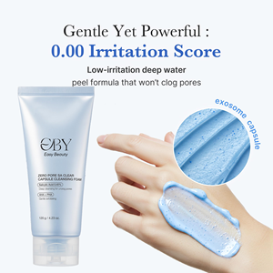 Nettoyant Visage Minimisant les Pores Formule en Capsules Bleues <span class=keywords><strong>AHA</strong></span> <span class=keywords><strong>BHA</strong></span> PHA Exfolie Doucement Élimine les Points Noirs Soins de la Peau Coréens Nettoyant Visage - Product Image 2