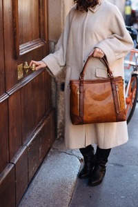 Most Selling Elegant Brown Leather Hand <b>Bag</b> for Women with Strong Stitching and <b>Long</b> Lasting Use Available At Best Price - Product Image 4