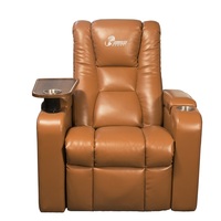 Vente d'usine de canapé de cinéma VIP en cuir personnalisé siège de salle de cinéma canapé inclinable avec table à lettres