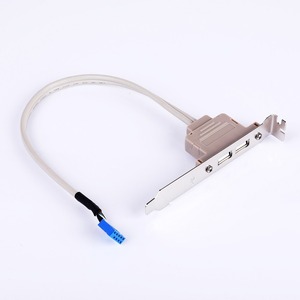 Soporte de Panel Trasero USB de Dos Puertos, Cable de Extensión para Ranura PCI de Caja de PC, para Placa Base de Escritorio - Product Image 3