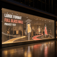 Pantalla LED Transparente de Gran Formato para Escaparates de Tiendas de Moda, Proyectos de Exhibición en Vidrio y Paredes
