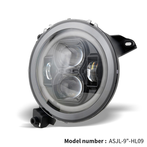 Phare 9 pouces hi/lo <span class=keywords><strong>bema</strong></span> avec halo indicateur jaune DRL Pour les phares d'usine sont halogènes de remplacement adaptés pour Jeep JL 2018 + - Product Image 2