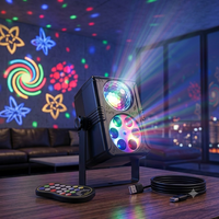 Projecteur LED RGB portable pour boule disco, alimenté par USB, activé par le son, pour l'ambiance festive intérieure |   Usine YSH