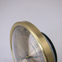 Hygromètre d'intérieur en métal avec cadran de 90 mm et mesure de la température pour usage domestique