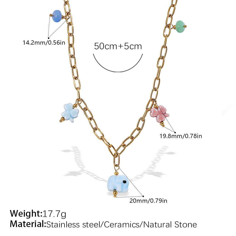 XL476CRG Collar de oro de cerámica de colores