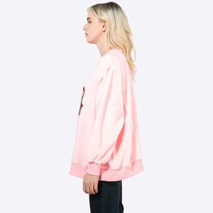 Pull décontracté à la mode pour femmes personnalisé Fabricant de sweat-shirt Fournisseur de pull brodé Top <span class=keywords><strong>Blouse</strong></span> - Product Image 2