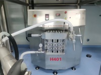 Homogenizer Otomatis Terkontrol PLC Tekanan Tinggi Industri Garansi 1 Tahun Asal Cina 300kg Susu Jus Saus