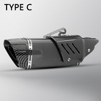 Pot d'échappement de moto en acier inoxydable 51 mm