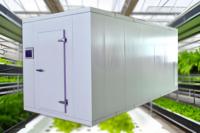 Système hydroponique vertical NFT pour ferme intelligente, serre en conteneur acier pour micro-légumes et légumes à feuilles, serres agricoles