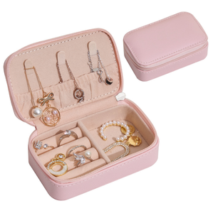 2022 Mini Jewelry Bag Portable Travel Jewelry Storage Box Leather Creative Jewelry Storage Box for Women