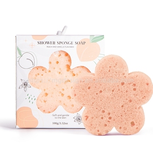 100G Bọt Biển Tay Xà Phòng Với Hộp Làm Sạch Và Hương Thơm Duy Giữ Bong Bóng Xà Phòng Tinh Dầu Xà Phòng Cánh Hoa Tắm Bọt Biển Xà Phòng - Product Image 5