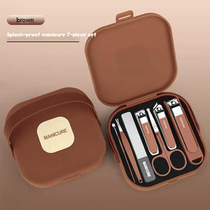 Ensemble <span class=keywords><strong>de</strong></span> coupe-<span class=keywords><strong>ongles</strong></span> anti-éclaboussures 7 en 1, design valise, kit <span class=keywords><strong>de</strong></span> manucure et pédicure haut <span class=keywords><strong>de</strong></span> gamme, étui <span class=keywords><strong>de</strong></span> transport, outils pour femmes, hommes, maison, voyage - Product Image 3