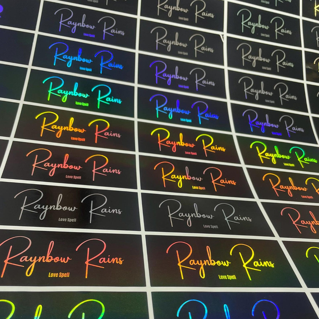 Premium Waterproof Holographic Stickers for Custom Branding and Event Giveaways with Durable Adhesive and Vibrant Iridescent