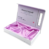 Boîte rigide pour perruques avec fenêtre longue, surface brillante imprimée, emballage personnalisé pour entreprises de coiffure