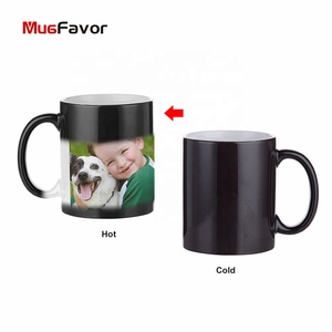 Caneca Mágica Personalizada MugFavor de Fábrica para Café ou Água 11OZ em Cerâmica para Sublimação MBS11-K - Venda por Atacado - Product Image 1