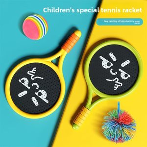 Children's Enlarged <b>Plastic</b> Tennis Racket Super Wide Racket Face Super Elastic Cartoon-patterned <b>Mesh</b> for Outdoor Sports Toys - Product Image 2
