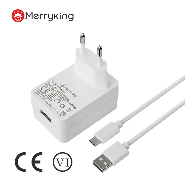 5V2A 60601 Medical Grade USB Charger EU Plug USB-A Wall Charger 5V 0.5a 1a 2a 2.5a for Medical Device