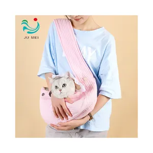 New Minimalist Style Cat Dog Backpack Breathable Portable Pet Shoulder Bag Made Leather Nylon Oxford Zipper Solid Wholesale