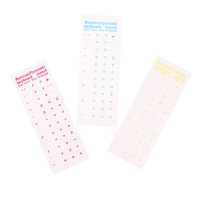 Autocollant de clavier de l'alphabet russe, noir, blanc, transparent, imperméable, anti-rayures, formes/tailles personnalisées, autocollant adhésif pour ordinateur portable