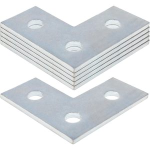 MISA MISA05 Support triangulaire à 3 trous, plaque plate de 5 mm d'épaisseur, pour profilé 1 5 8, équerre d'angle, zingué, carbone standard - Product Image 1