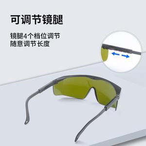 Lunettes de sécurité laser, monture noire, verres de 2 mm, transmission lumineuse élevée 99 %, protection contre les radiations, fabriquées à Shenzhen - Product Image 3