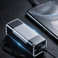 Lampe de poche d'urgence pour l'extérieur, batterie intégrée, lampe de camping portable, mini lampe d'éclairage personnelle pour la randonnée, batterie externe LED