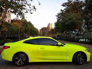 فيلم فينيل لتغيير لون هيكل السيارة بلون أصفر فلوري غير لامع - Product Image 4