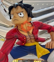 Figurines gonflables géantes de Luffy, dieu du soleil, Monkey D. Luffy, mascotte gonflable, personnage d'anime japonais.
