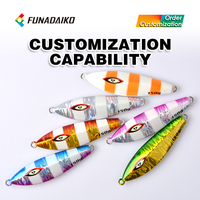 FUNADAIKO Jigman 100g 150g 200g 250g Leurre Artificiel Dur en Silicone pour Pêche en Mer, en Bateau, au Bar, pour Jigging
