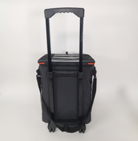 Bâche pliable personnalisée sac isotherme isotherme décontracté chariot de pique-nique roulant avec PVC et doublure en feuille d'aluminium nourriture shopping voyage