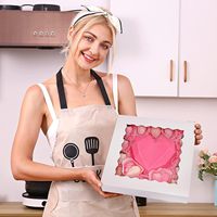 Fenêtre transparente boîte-cadeau d'anniversaire emballage de gâteau de fête de mariage emballage de pâtisserie pour la Saint-Valentin faite