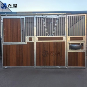 Équipement de luxe pour boxes à chevaux en acier galvanisé à chaud, style européen, <span class=keywords><strong>abri</strong></span> <span class=keywords><strong>mobile</strong></span> extérieur pour chevaux, pour site équestre. - Product Image 4
