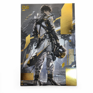 Affiches personnalisées en feuille d'or, impressions d'art, finition brillante numérique métallisée effet <span class=keywords><strong>miroir</strong></span>, illustrations pour expositions Anime/<span class=keywords><strong>Manga</strong></span>/Comic Con - Product Image 2