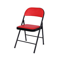 Chaises pliantes en cuir modernes et empilables à prix abordable pour mariages, événements, maison, bureau et salle à manger