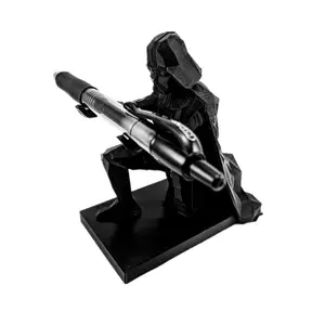 聚树脂骑士笔架3D打印办公室配件士兵办公桌整理机