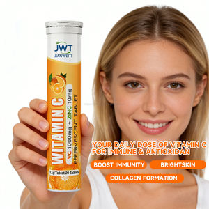 טבליות תוססות ללא סוכר של ויטמין <span class=keywords><strong>C</strong></span> פלוס אבץ D3 לתמיכה חיסונית - טבליות תוססות של ויטמין <span class=keywords><strong>C</strong></span> בעוצמה גבוהה 1000 מיליגרם - Product Image 5