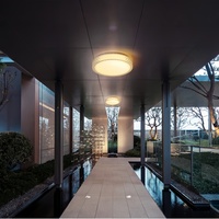 Lustre de plafond solaire LED en cristal moderne IP65 pour salle de bain avec télécommande, lumière du jour 6000K, CRI 90 élevé