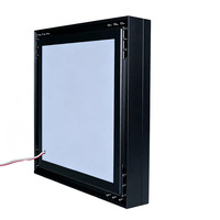 Boîtier lumineux en aluminium anodisé sur mesure ODM, extrusion personnalisée, antirouille, pour enseignes publicitaires extérieures commerciales et d'entreprise.
