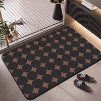 Tapis de sol moderne en caoutchouc de luxe HM, écologique, super absorbant, séchage rapide, antidérapant, 2,5 mm, pour la maison, l'hôtel, la salle de bain