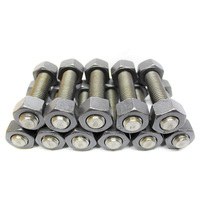 Vis à tête hexagonale anti-vibration, résistante à la corrosion au gaz, en acier AISI304, M20 A193B7 A320 B8, métrique et impérial