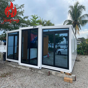 Maison conteneur en acier léger 4 chambres 20 pieds 40 pieds résistante aux ouragans pliable en kit extensible bureau villa pour usage commercial - Product Image 5