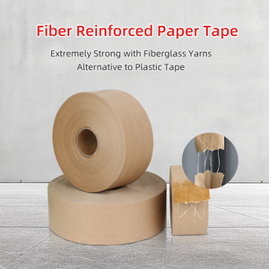 Custom Printed Acrylic Water Activated Reinforced Engineer Grade Kraft <b>Paper</b> Tape Biodegradable Packing Tape for Shipping Boxes - Product Image 5