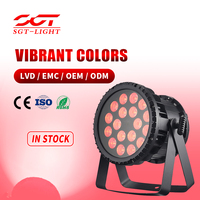Projecteur PAR LED RGBW professionnel étanche 18*15W IP65 avec contrôle DMX512 pour éclairage de scène extérieur, DJ, discothèque, mariage, fête