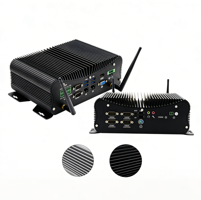 New Industrial Fanless Mini Computer In-tel Core I7 1355U I5 1335U Dual Ethernet LAN 6 COM Industrial IoT PC SSD Compact Mini PC