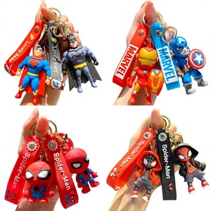 Nouveau style <span class=keywords><strong>Marvel</strong></span> pour porte-clés en silicone, pendentif de voiture, anime <span class=keywords><strong>Superman</strong></span>, sac à dos Spider-Man Avengers - Product Image 2